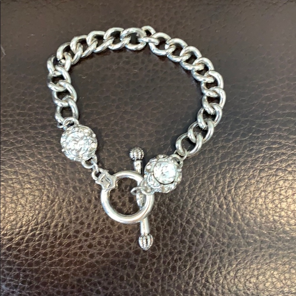 Cute Rhinestone Toggle Bracelet